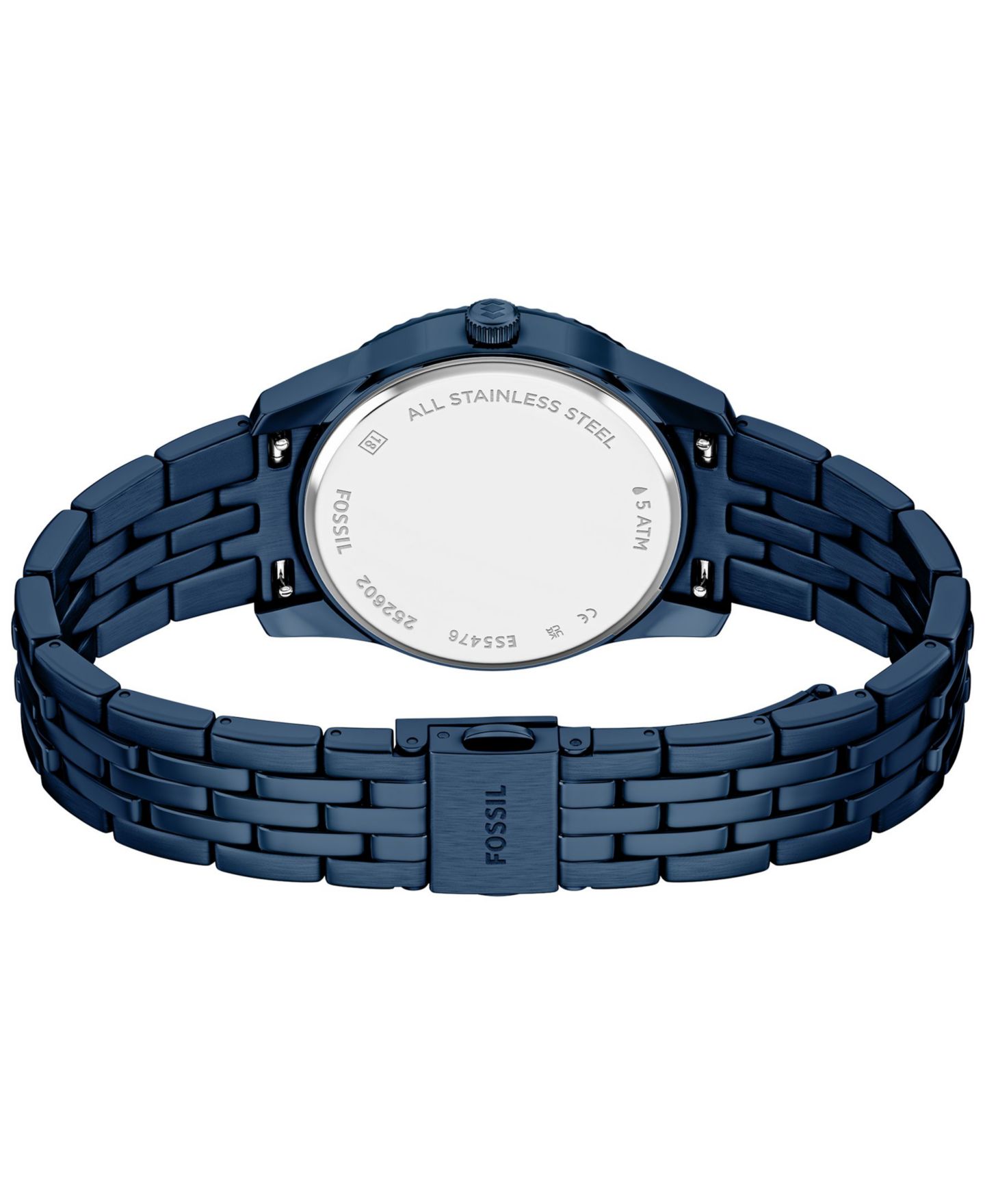 Женские часы Fossil Scarlette Day-Date Navy Stainless Steel 34mm — фото 5
