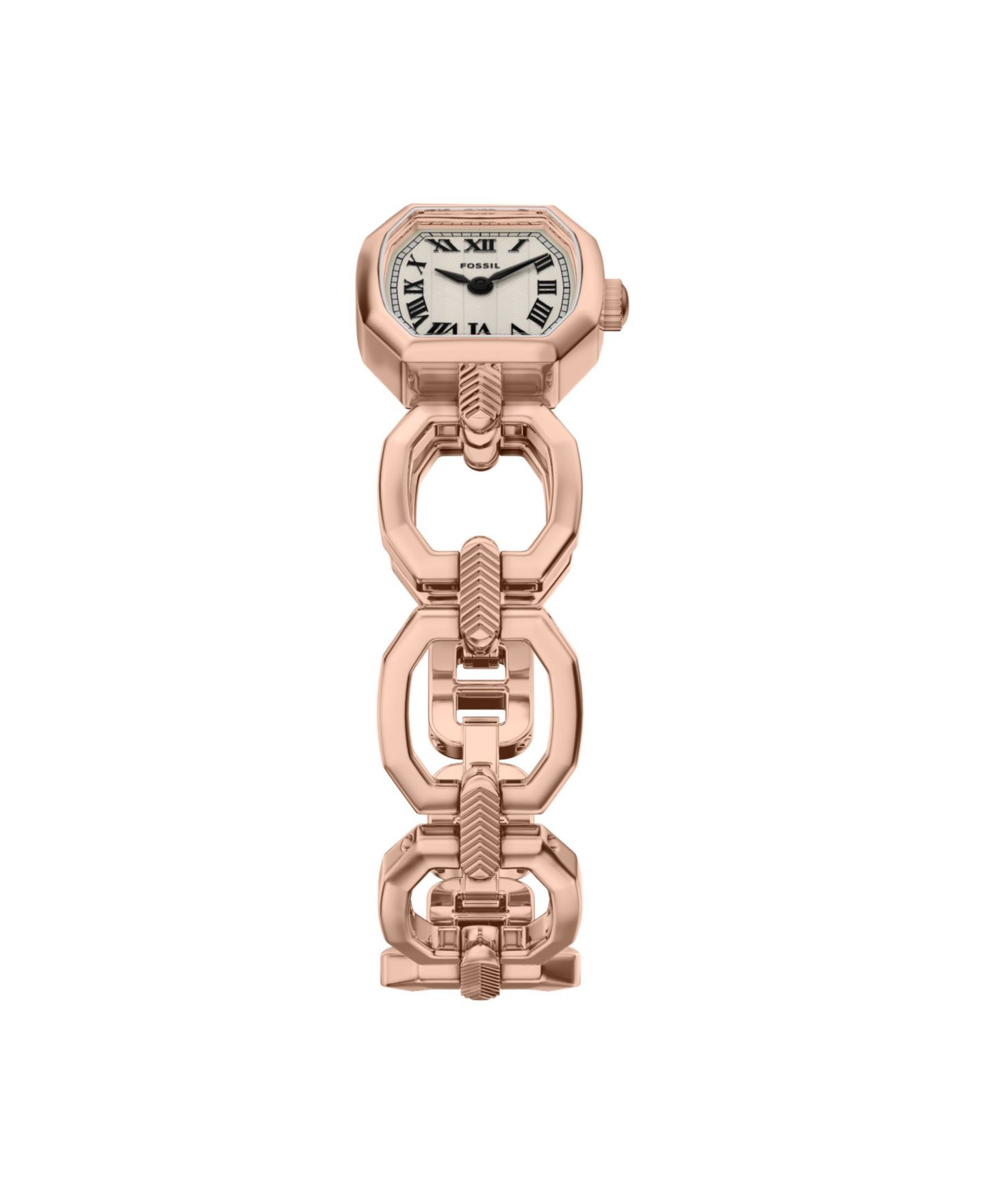 Женские часы Fossil Harlow Mini Two-Hand Rose Gold-Tone Stainless Steel Watch 20mm — фото 4