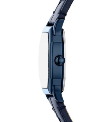 Women's Harlow Three-Hand Navy Leather Watch 27mm