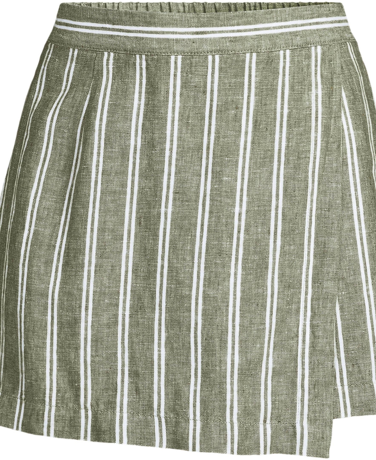 Lands' End Women's Linen Above the Knee Skort