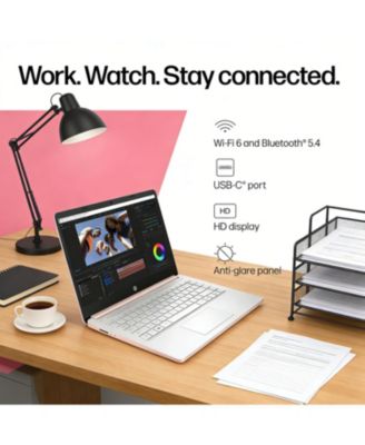 Essential 14" Traditional Laptop Intel Celeron 8GB RAM Intel UHD Graphics 64GB eMMC Storage Windows 11 Home 60Hz