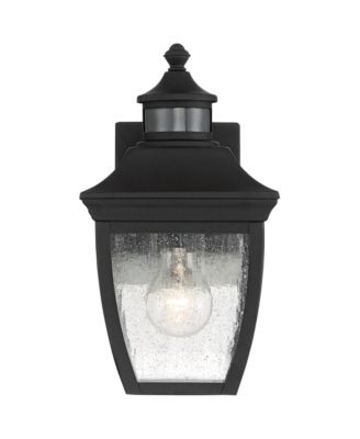 Beaufort Vintage Outdoor Wall Light Fixtures Set of 2 Motion Sensor Dusk to Dawn Clear Seedy Glass for Exterior