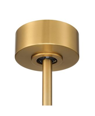 60" Artistry Soft Brass LED Damp Ceiling Fan