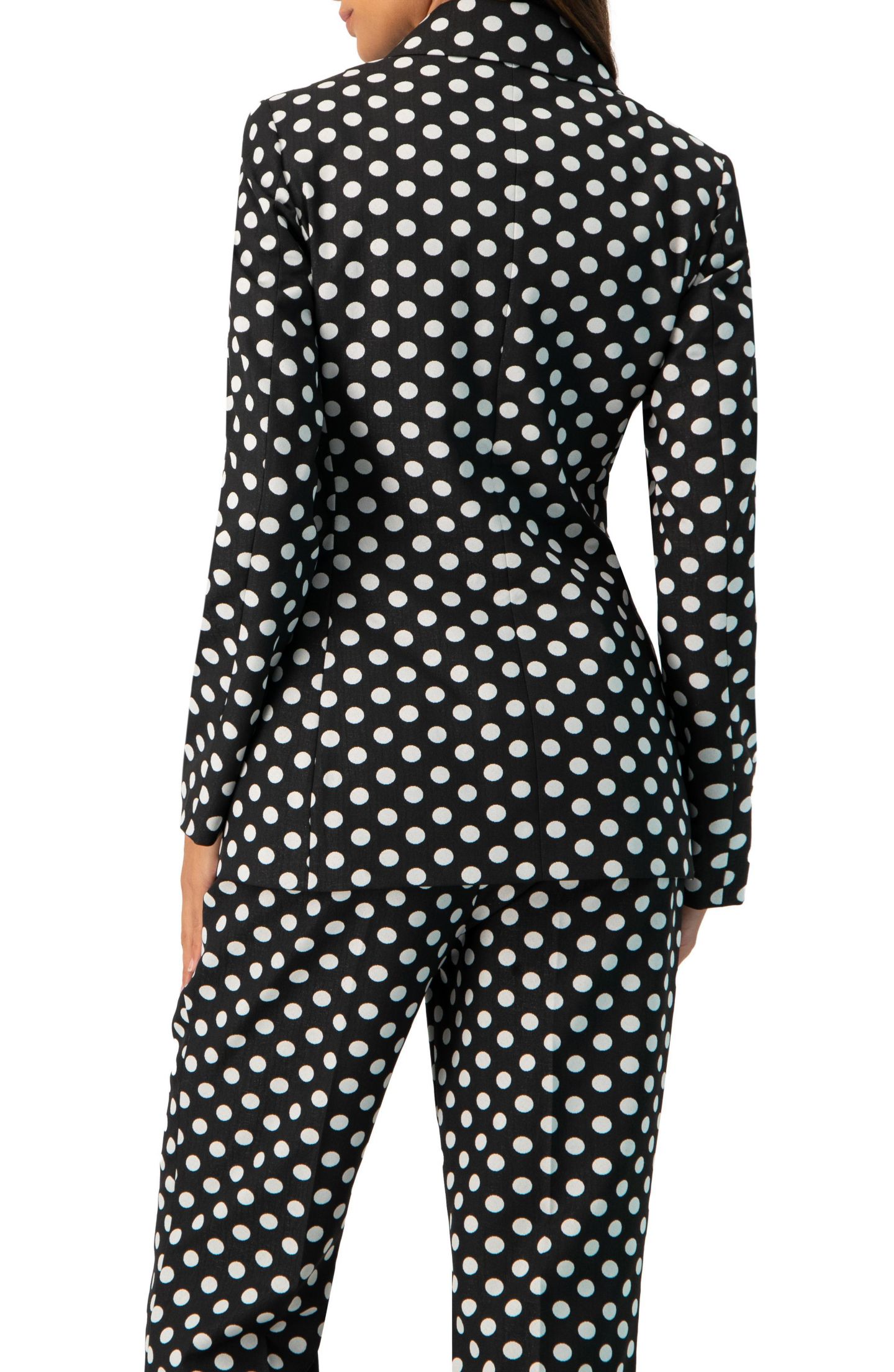 Женский пиджак Ivonne Double-Breasted Polka Dot Blazer — фото 2
