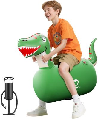 Infatable Bouncy Toys with Hand Pump, Heavy Duty Giant Bouncy Pal, 220lbs Load Capacity, Ride On Bouncy Animal Hopper Toy