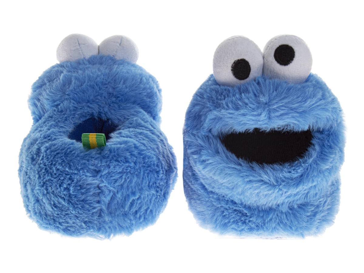 Детские тапочки Sesame Street Cookie Monster для больших детей — фото 4