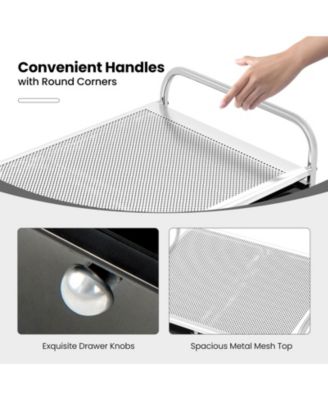 12-Drawer Utility Rolling Cart with Drawers Multi-Use Storage