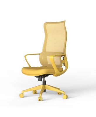 Ergonomic Office Chair, Mesh Breathable High Back Computer Chair with Adjustable Lumbar Support, Foam Seat Cushion for Home Office