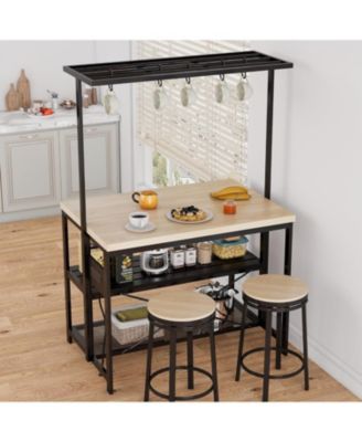 Kitchen Island Bakers Rack 5