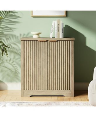 Buffet Sideboard Cabinet with Fluted Doors, Adjustable Shelves, Modern Accent Storage Console for Dining Room, Living Room