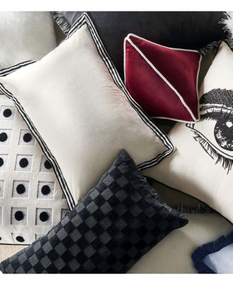 Checker Velvet Lumbar