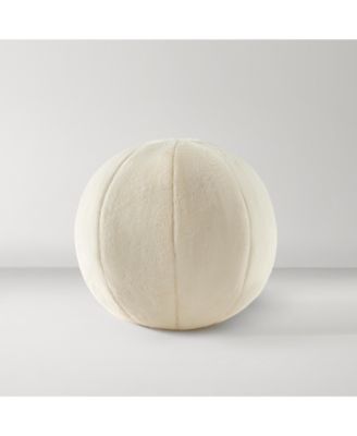 Faux Sherpa Ball Pillow