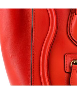 Micro Luggage Bag Smooth Leather