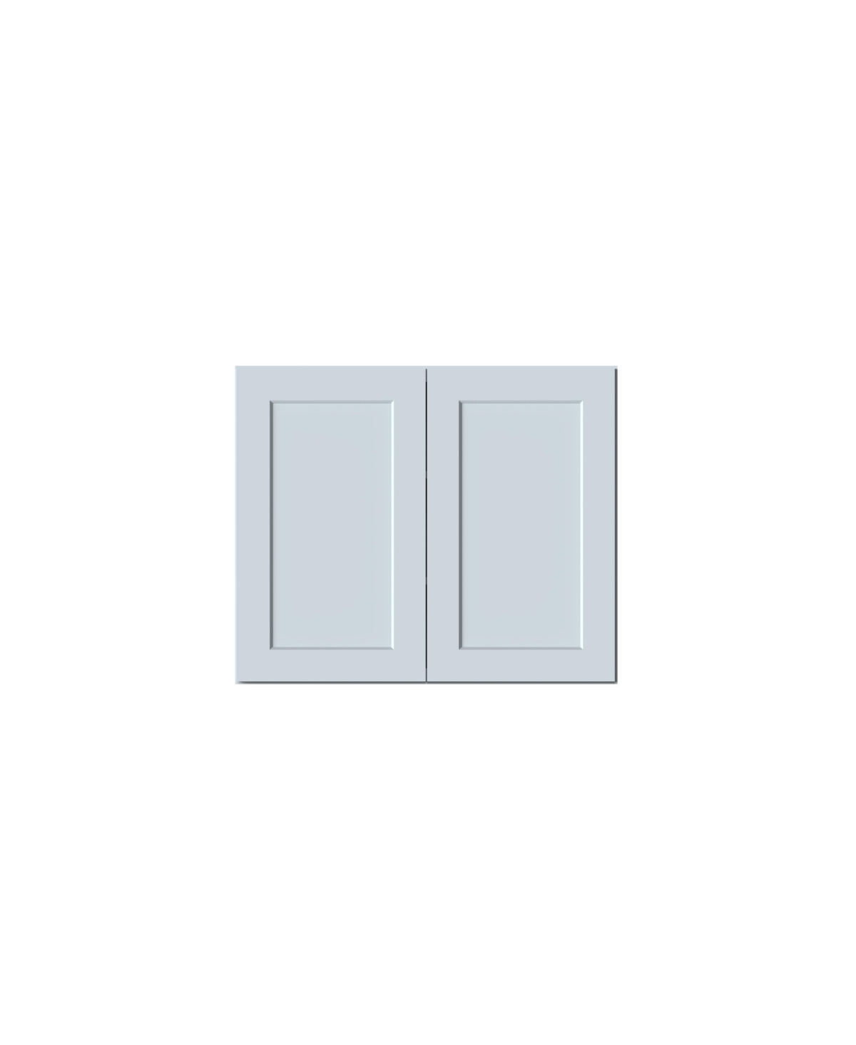 Boyel Living W36" Dove Wall Cabinet with Full Overlay Hdf Door for Custom Kitchen or Bathroom