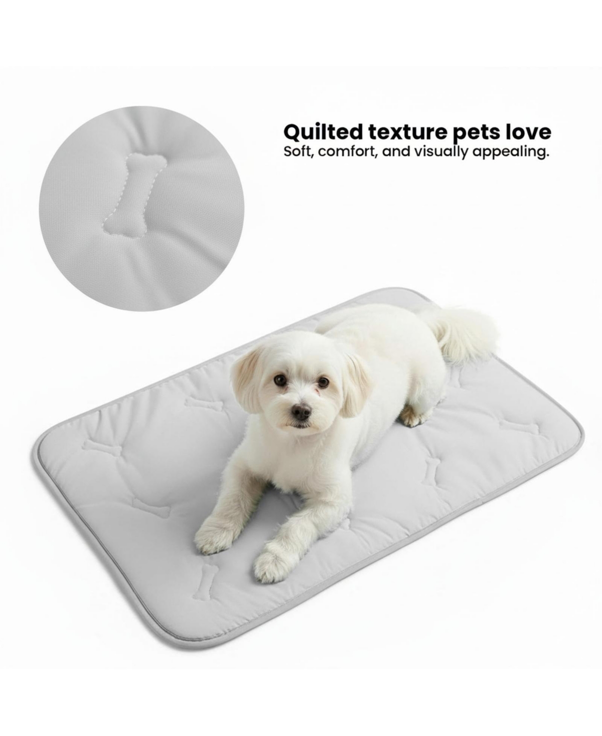 Aronkl Pet Cooling Mat for Dogs Cats Soft Breathable Washable Non-slip Crate Pad Summer Chill Bed