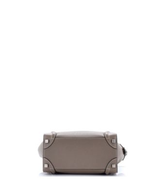 Micro Luggage Bag Grainy Leather