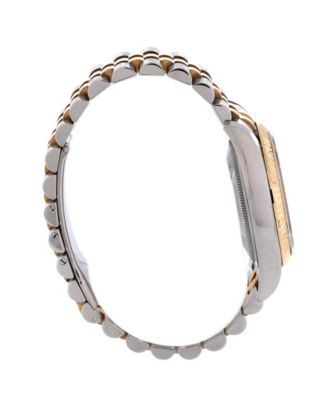 Oyster Perpetual Datejust Automatic Watch in Stainless Steel and Gold with Diamond Markers 36mm