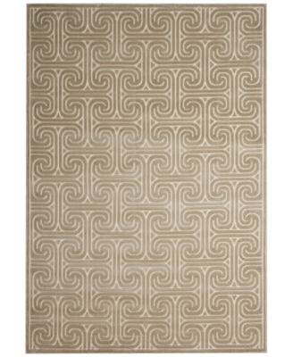 Kelly Ripa Home - Interlock KRH20 Light Grey 3'6" x 5'6" Area Rug