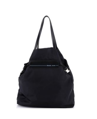 Large Belted Logo Tote Tessuto