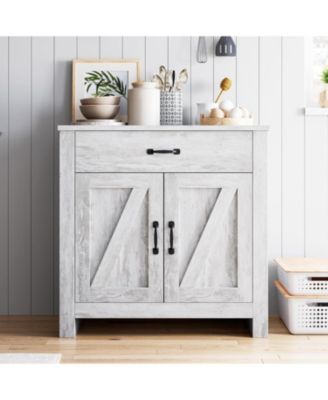 Kitchen Pantry Storage Cabinet with Microwave Stand, Freestanding Hutch Cabinet with Buffet Cupboard, Tall Kitchen Cabinets