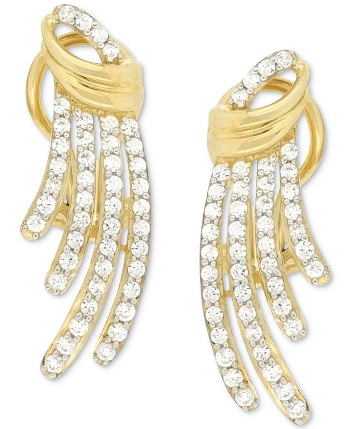 Macy's Wrapped in Love Diamond Drop Earrings (1 ct. t.w.) in 14k Gold