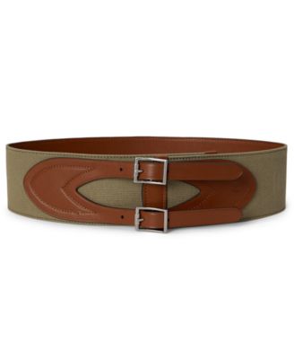 Women's Double-Buckle Wide Belt