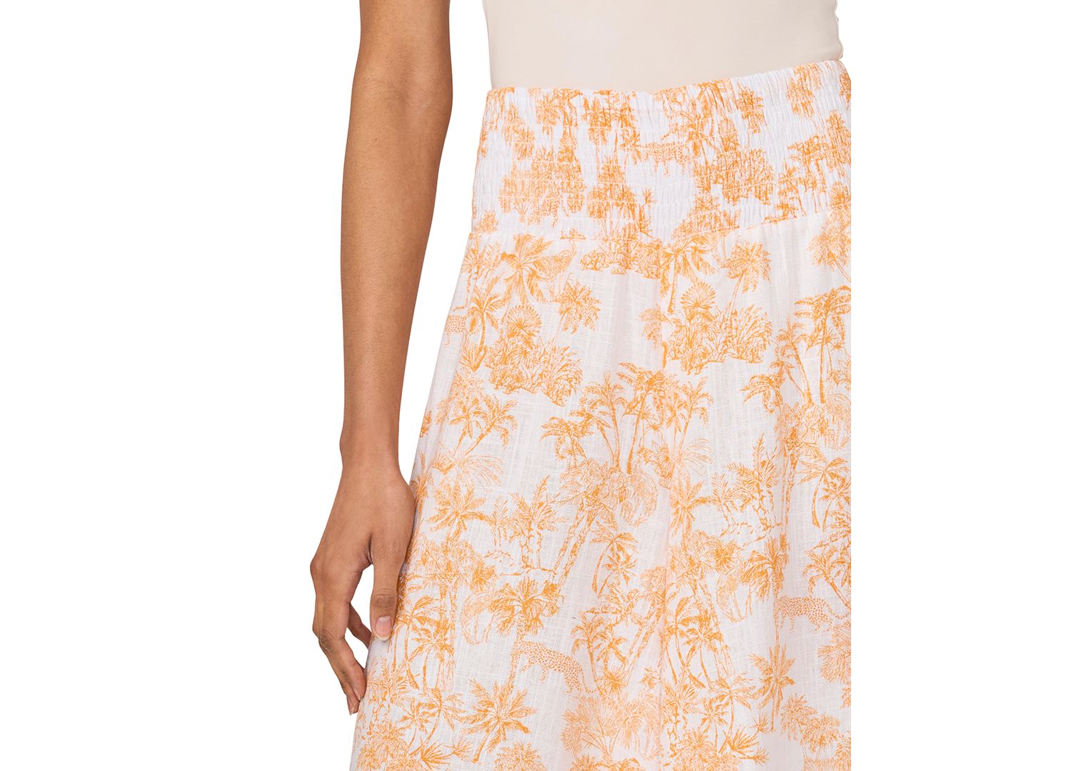Women's Printed Wide-Leg Pull-On Pants