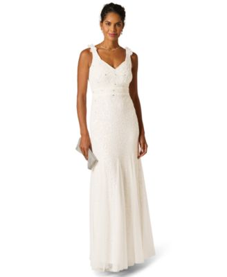 adrianna papell beaded wedding dress Adrianna Papell Bridesmaid Dress Style 091907930