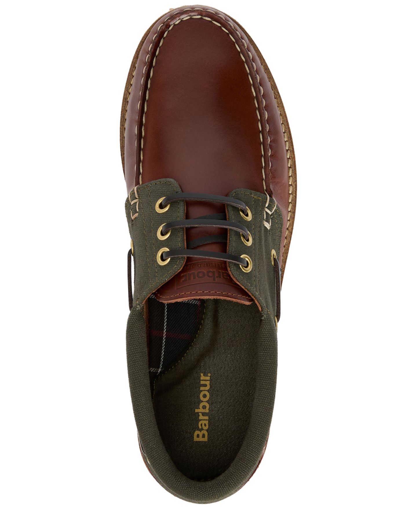 Мужские палубные ботинки Barbour Deck, цвет: Тёмный коричневый — фото 3