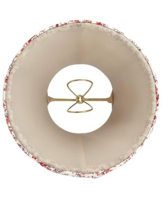 Nelle 3 1/2" Top x 6" Bottom x 5" High x 5" Slant Print Lamp Shade Replacement Set of 4 Floral Clip On Candelabra