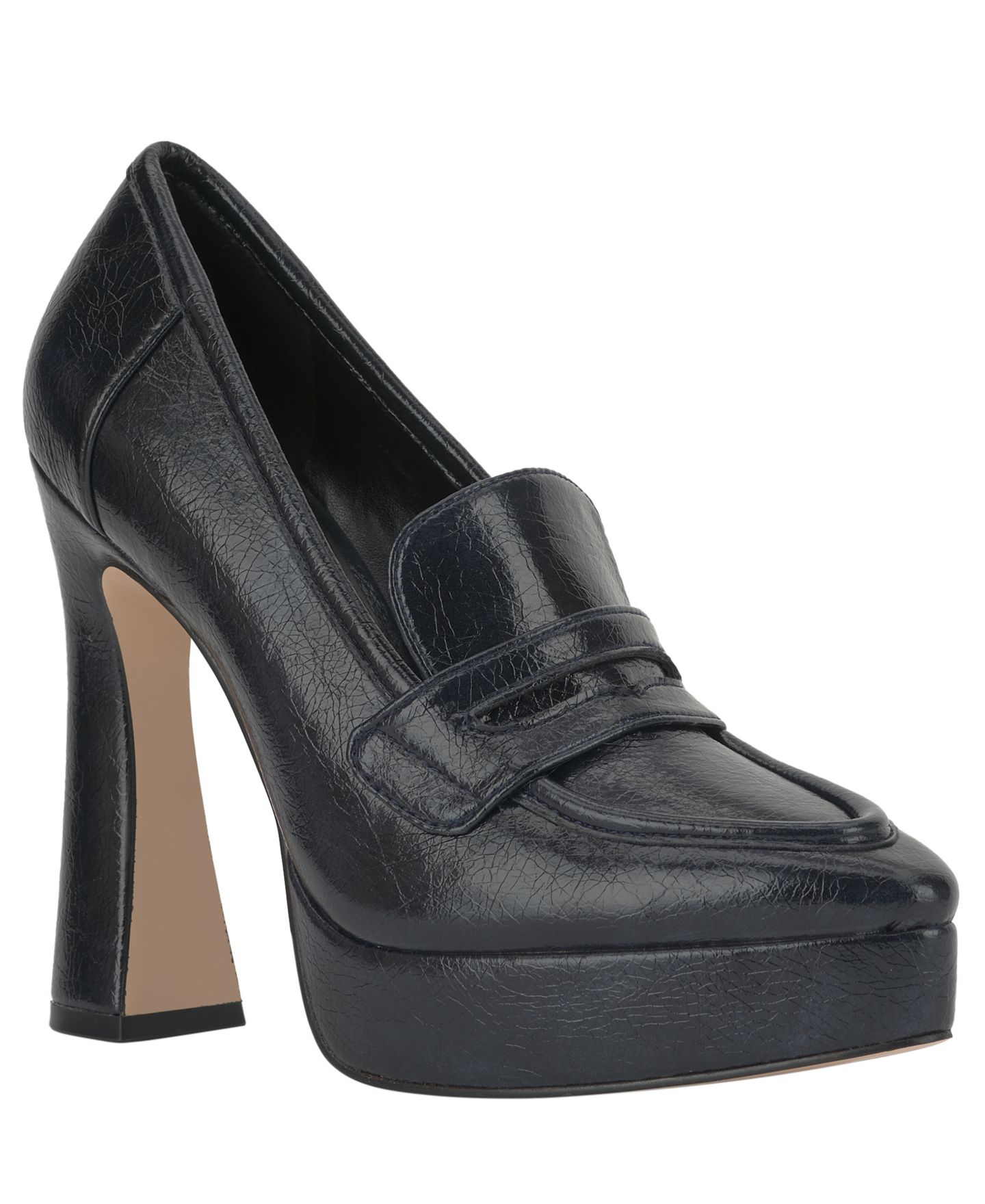 Женские туфли Jessica Simpson Nanelie Platform Loafer Pumps, цвет: Чёрный лаковый — фото 1