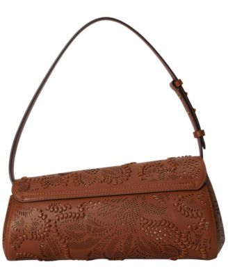 Женские сумки Lauren Ralph Lauren Tasha Medium Floral Tooled Leather East-West Bag — фото 4