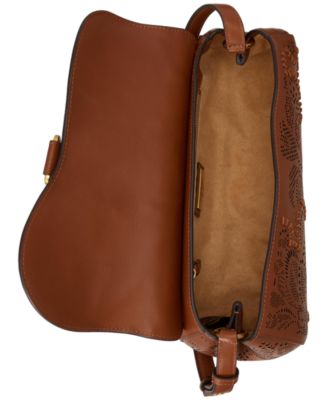Женские сумки Lauren Ralph Lauren Tasha Medium Floral Tooled Leather East-West Bag — фото 6