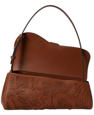 Женские сумки Lauren Ralph Lauren Tasha Medium Floral Tooled Leather East-West Bag — фото 7