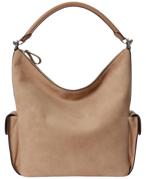 Женская сумка Lauren Ralph Lauren Blaike Large Suede Shoulder, цвет: Рыжевато-коричневый