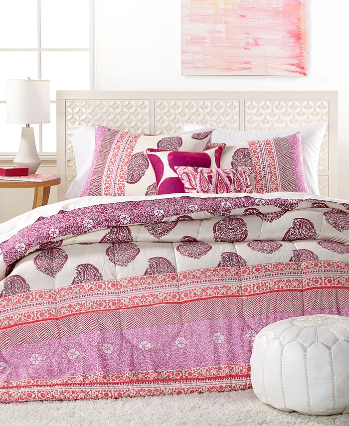 IdeaNuova CLOSEOUT! Skylar Pom Pom 5Pc. Full/Queen Comforter Set Macy's