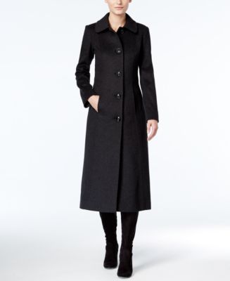 Anne Klein Club Collar Maxi Wool Coat - Coats - Women - Macy's