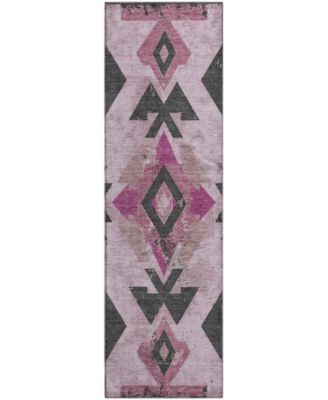 Mayfield Machine Washable AMF1882 2'3" x 7'6" Runner Area Rug