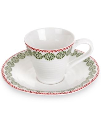Portmeirion - Christmas Snowflake Espresso Cup and Saucer