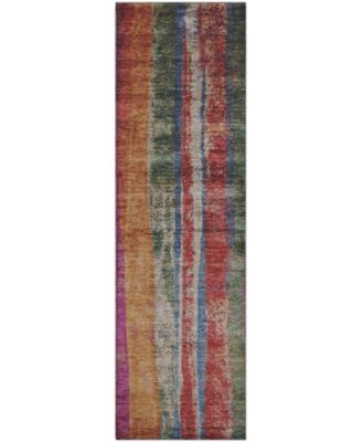 Mayfield Machine Washable AMF1910 2'3" x 7'6" Runner Area Rug