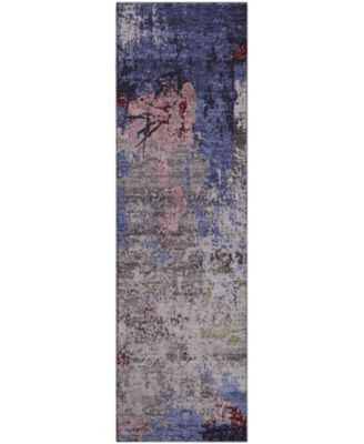 Mayfield Machine Washable AMF1911 2'3" x 7'6" Runner Area Rug