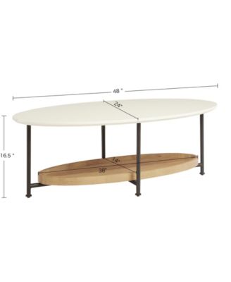 Beaumont 2 Tier Oval Coffee Table