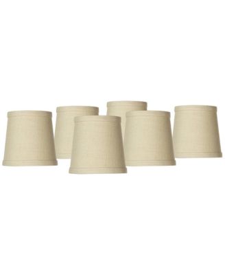 Set of 6 Hardback Drum Lamp Shades 4" x 5" x 5" High