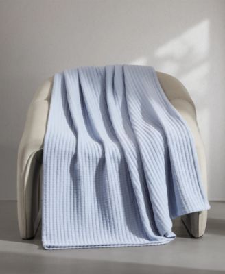Subway Tile Cotton Matelasse Blanket, Queen