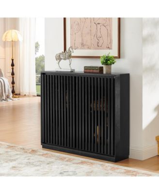 Modern Sideboard Cabinet with 2 Outlet Holes, Buffet Cabinet with Storage, Storage Cabinet