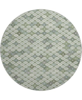 Mayfield Machine Washable AMF1837 8' x 8' Round Area Rug