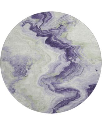 Mayfield Machine Washable AMF1862 8' x 8' Round Area Rug