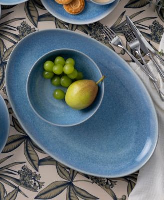 Noritake Colorwave Kiln Azure Oval Platter - Macy's