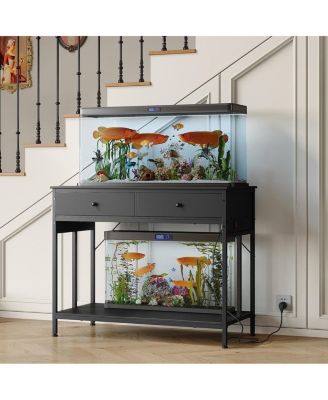 40 Gallon Double Aquarium/Reptile Tank Stand with Outlets