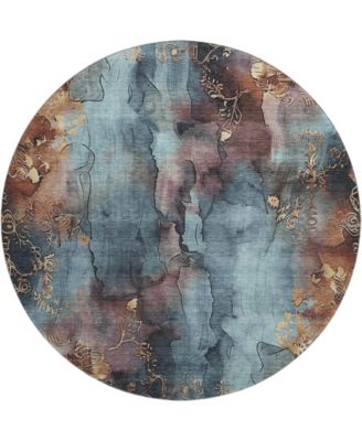 Mayfield Machine Washable AMF1869 8' x 8' Round Area Rug